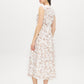 Snow White Floral Print Crinkle Chiffon Dress - Back View - Suzy Shier