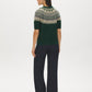 Forest Biome Short Sleeve Raglan Knit Cardigan - Back View - Suzy Shier