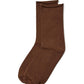 Black Solid Knit Socks - Front View - Suzy Shier