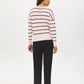 Striped Dolman Sleeve Knit Sweater - Back View - Suzy Shier