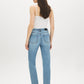 Medium Wash Basic Straight Leg Denim Pant - Back View - Suzy Shier