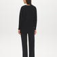 Black Dolman Sleeve Knit Sweater - Back View - Suzy Shier