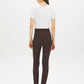 Coffee Bean Corset Waist Skinny Knit Pants - Back View - Suzy Shier